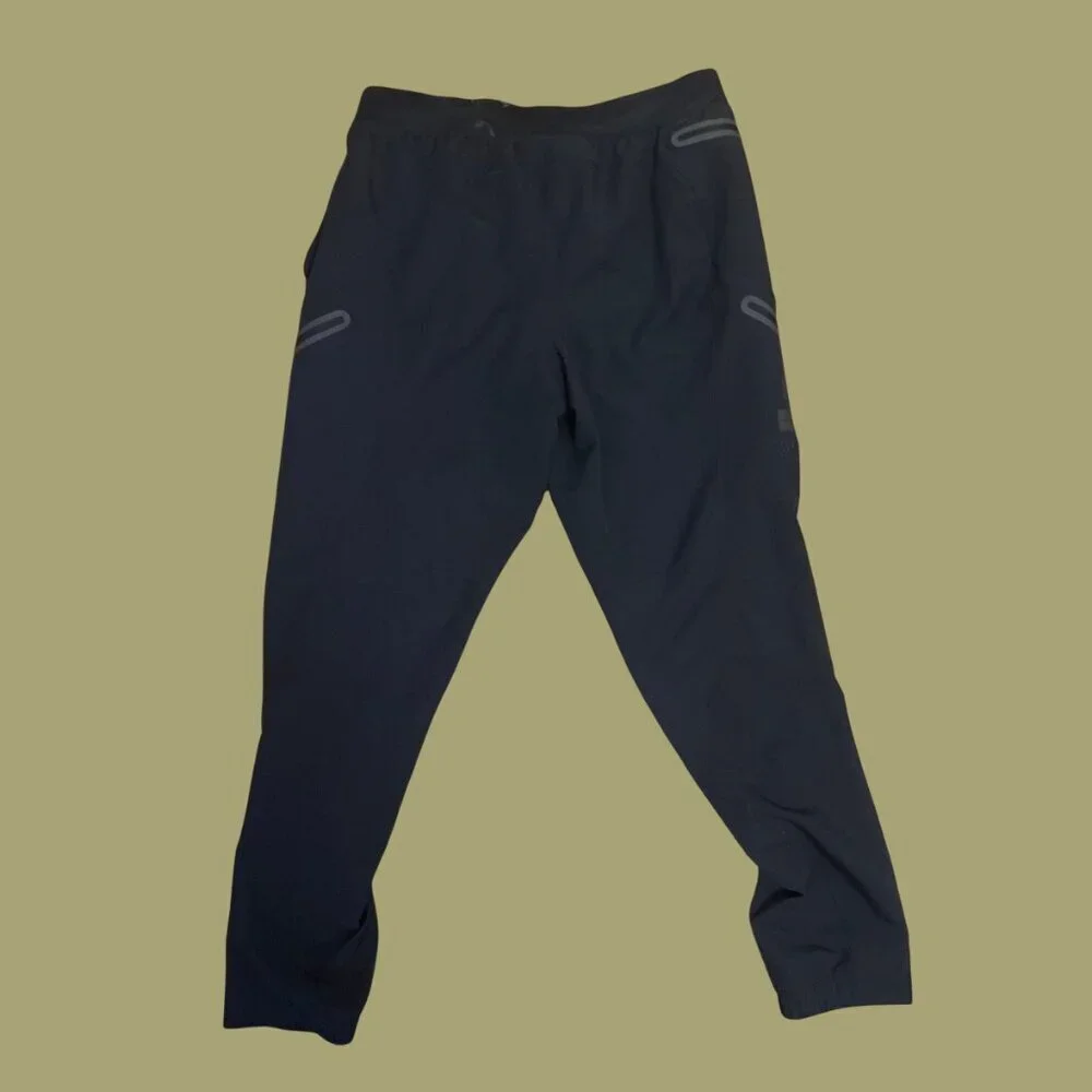 Under Armour Black Zip Pocket Joggers Men’s Size Large – Athletic Sweatpants - Picture 3 of 8